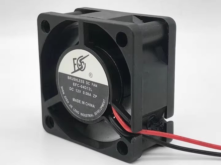 1PCS  EFC-04D12L DC12V 0.08A 40*40*20MM 2-wire cooling fan