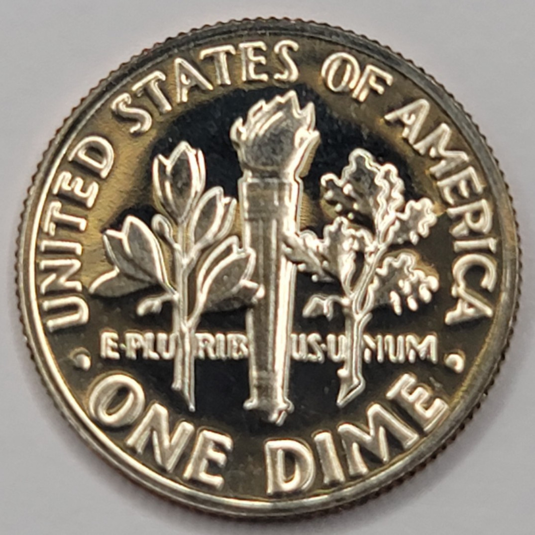 1976 S Proof DCAM Roosevelt Dime CN-Clad