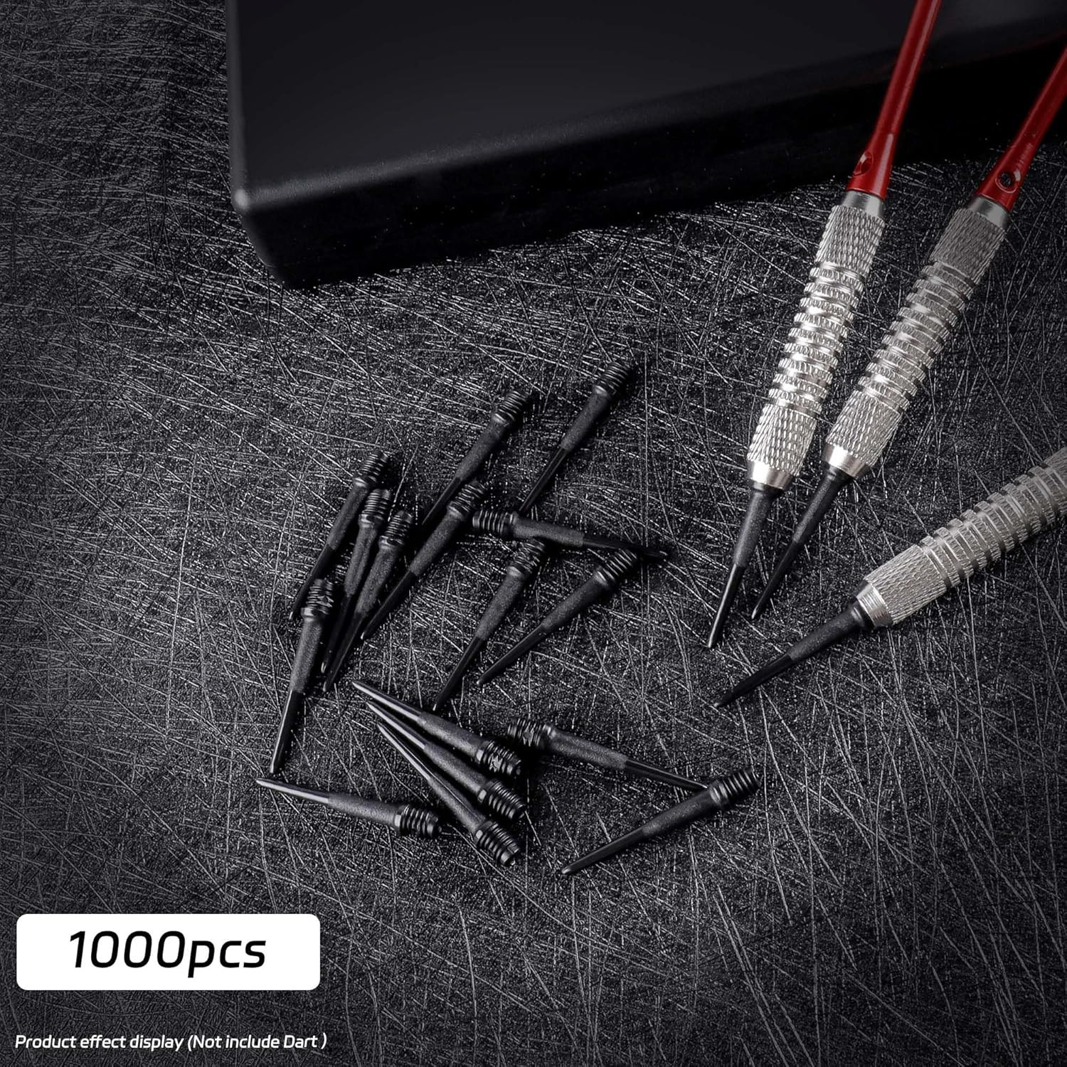 2BA Thread Soft Tip Dart Points - Plastic Dart Tips - 100/1000 Pack Premium Repl