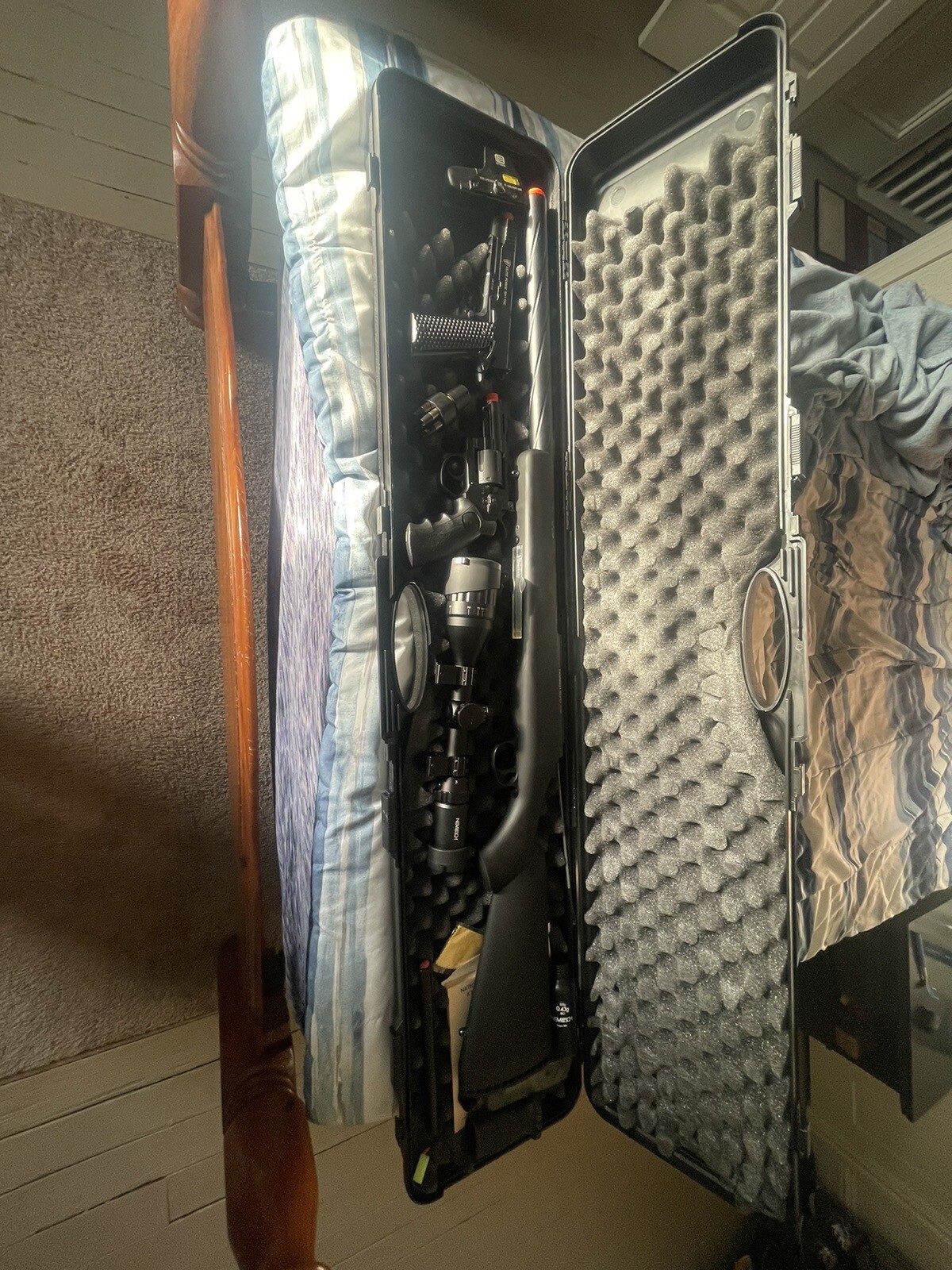 Assorted Airsoft Guns - Sniper, AEG, Two CO2 Pistols + Accessories