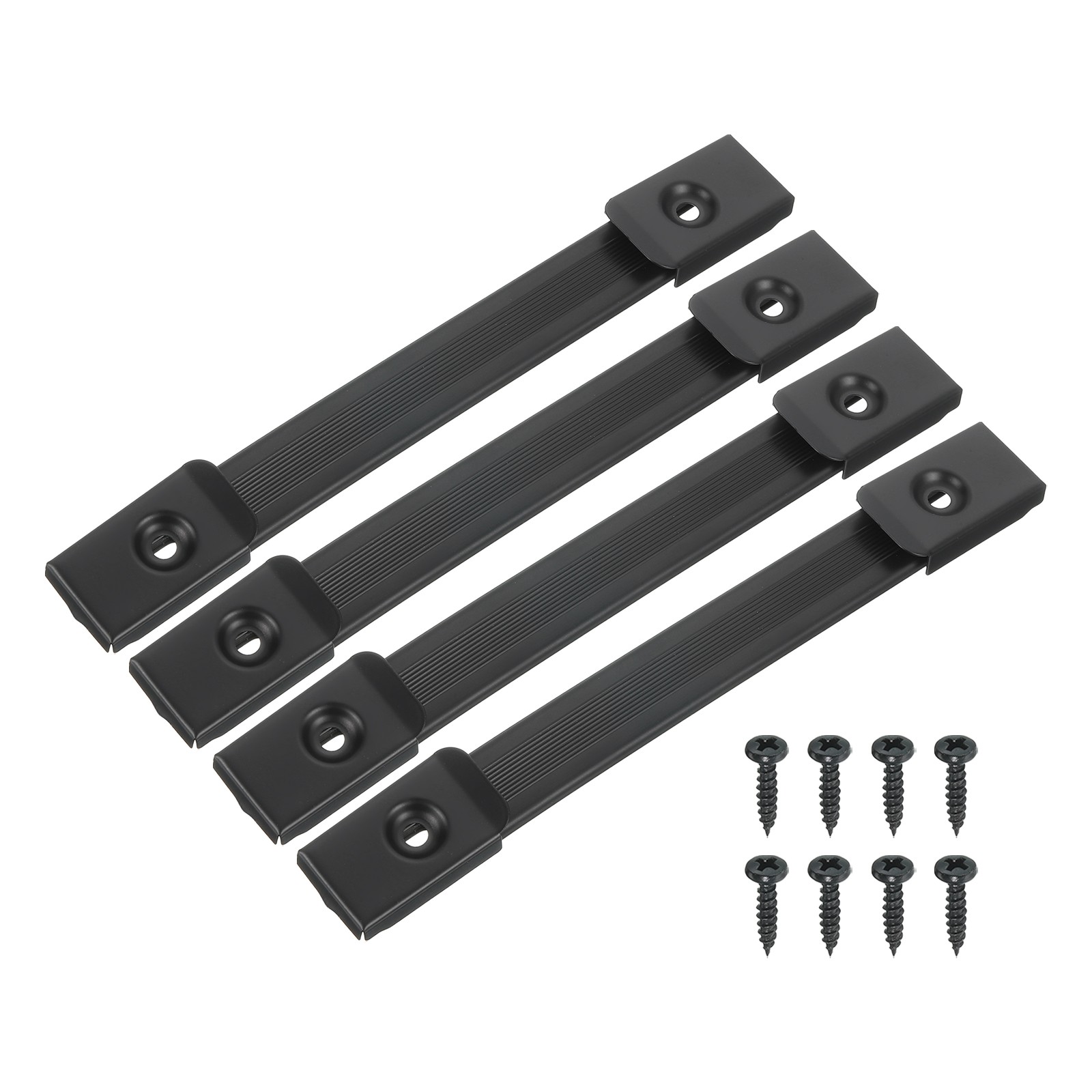 7 Inch Speaker Handle Spring Steel Handle with Screw Black 4Pcs