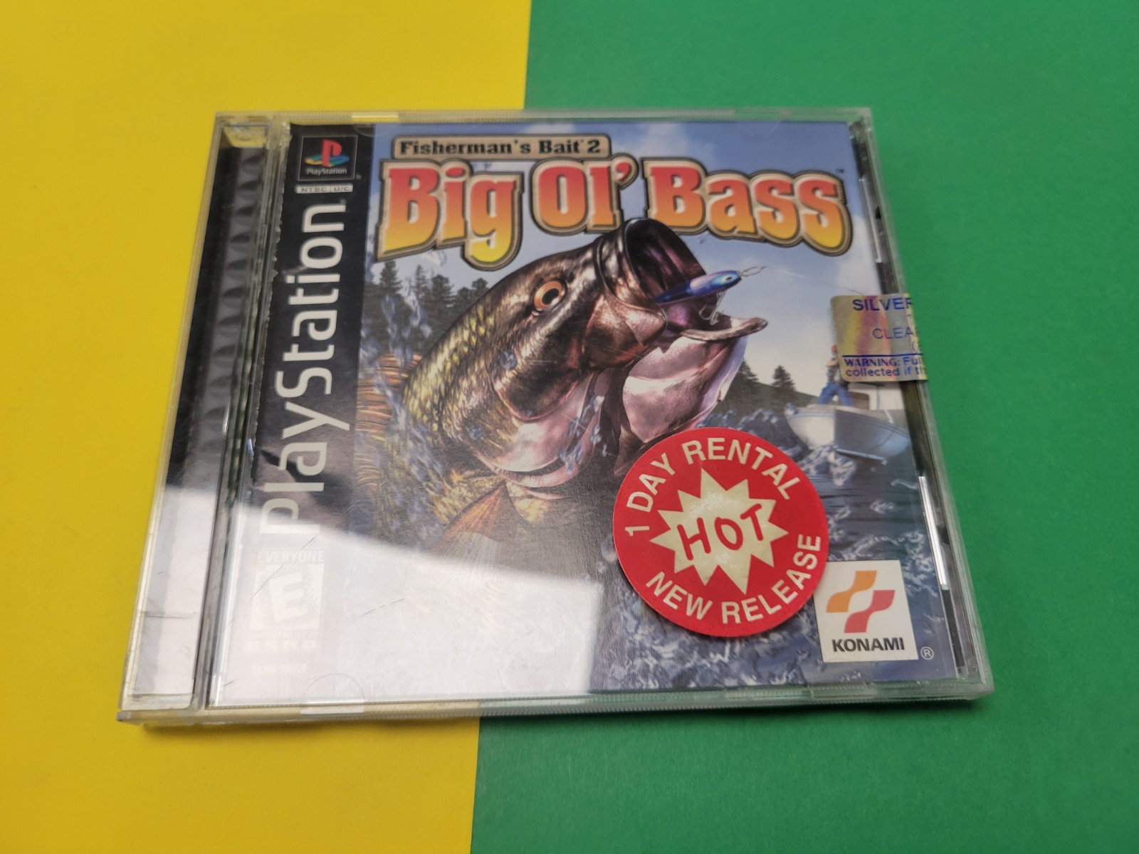 Konami Fisherman's Bait 2: Big Ol' Bass PS1 Playstation Case And Art Only