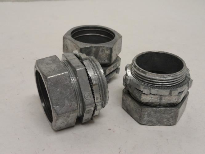 208828 New-No Box; Bridgeport 254-DC Lot-3; Concrete Tight DC Connector; 1-1/2"
