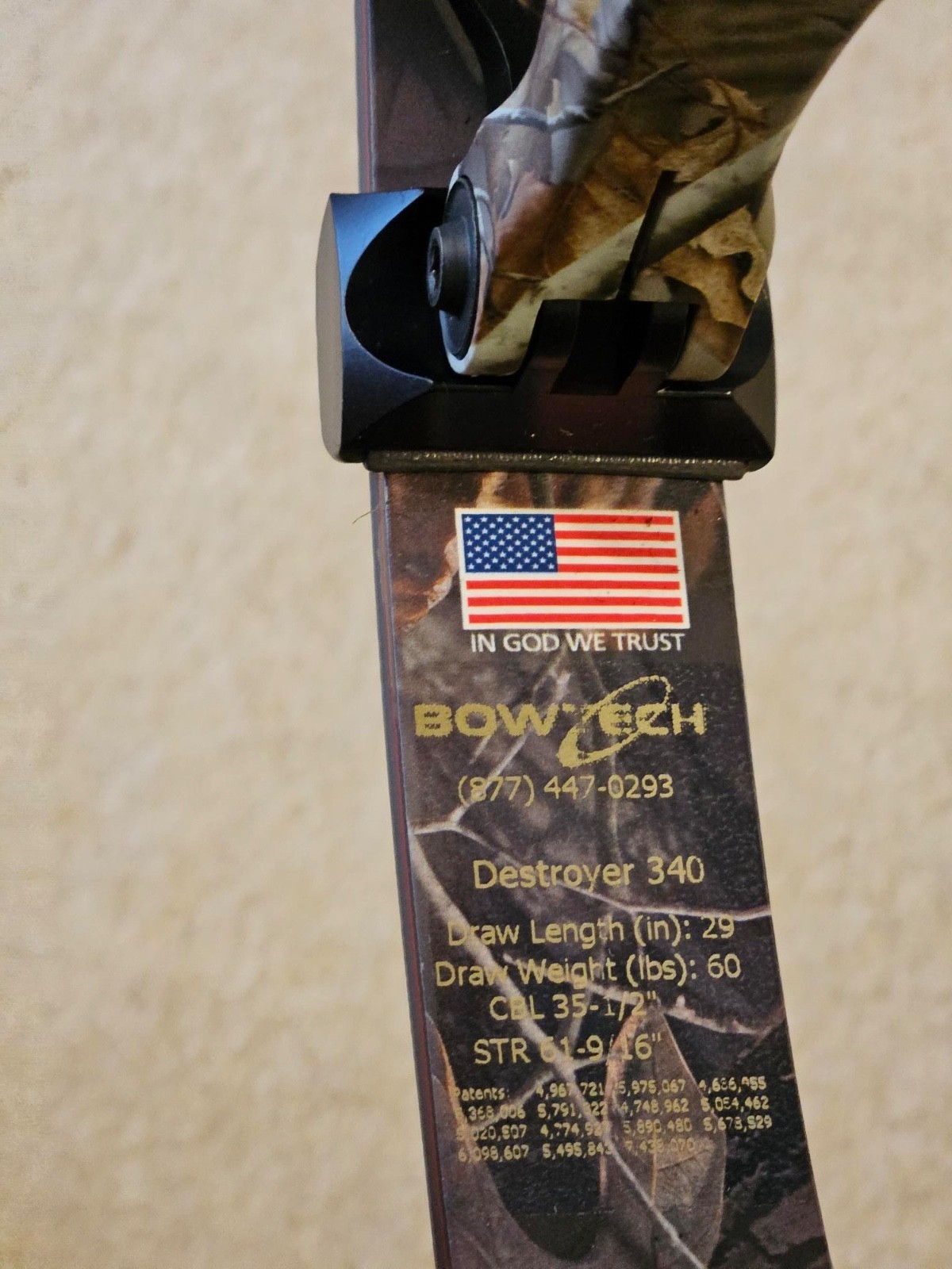 **BowTech Destroyer 340 Compound Bow Package – flawless – $400 OBO**