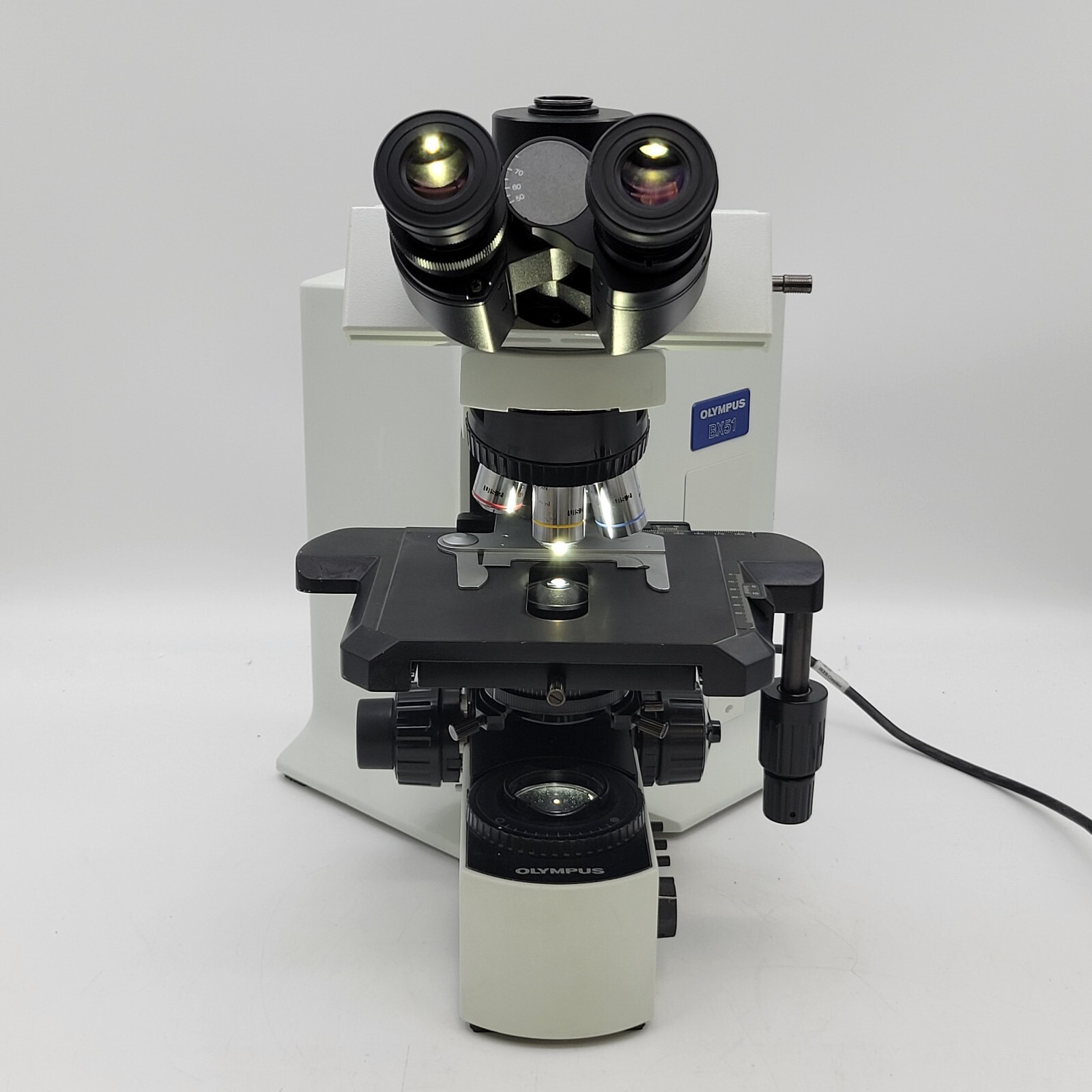 Olympus Microscope BX51 with LED, Trinocular Head, & 100x Objective