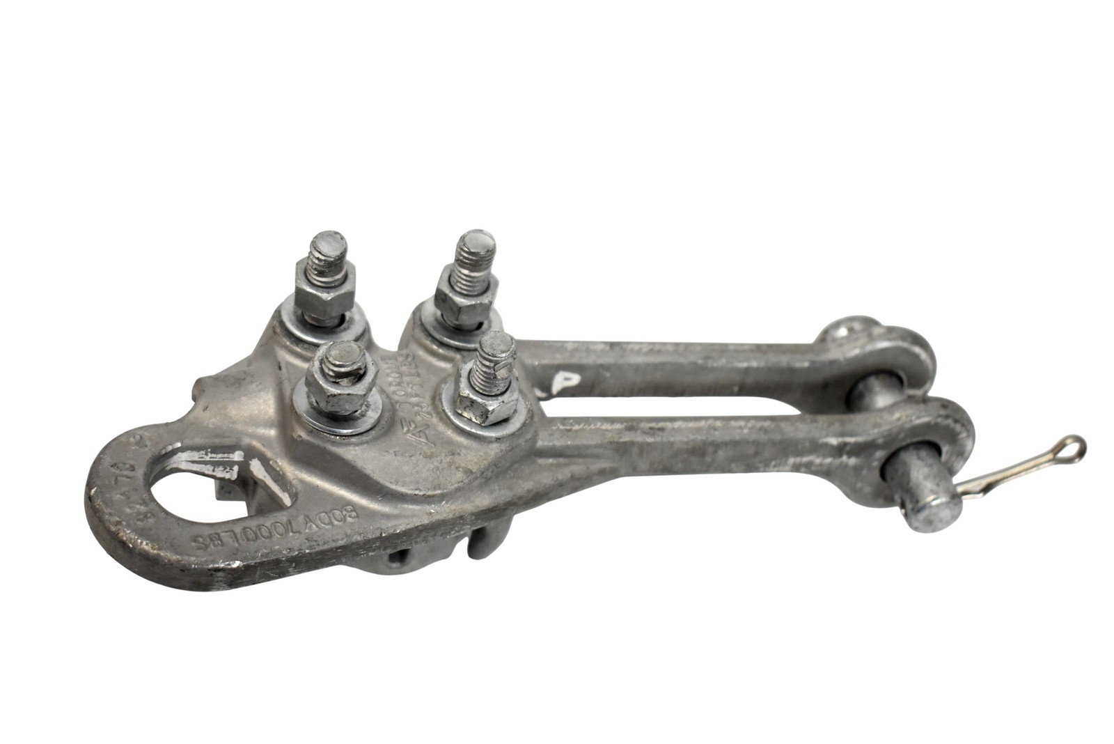 AF C1024D Aluminum Cable Clamp Body 7000 LBS C1 Eye 4000 LBS ACSR 8-2/0 Silver