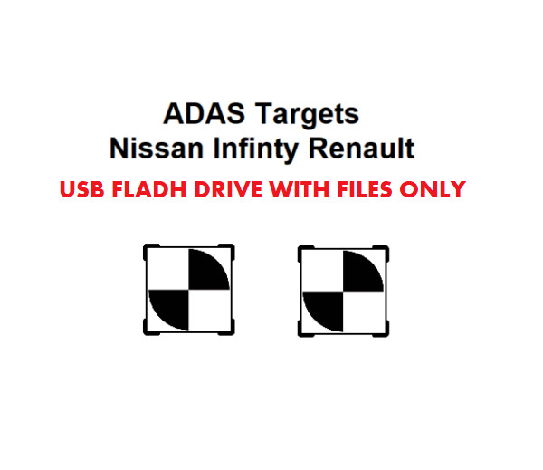 Nissan Renault Infiniti ADAS calibration targets-USB FLASH DRIVE ONLY