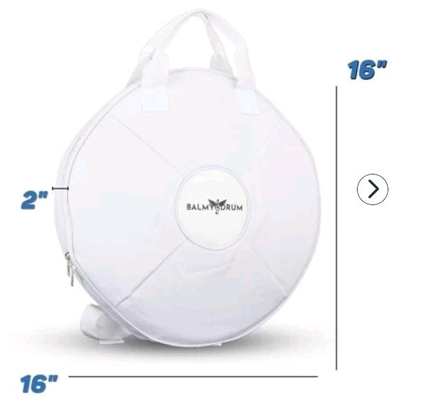 New White Balmy Drum carrying bag 15-tone Backpack adjustable shoulder straps