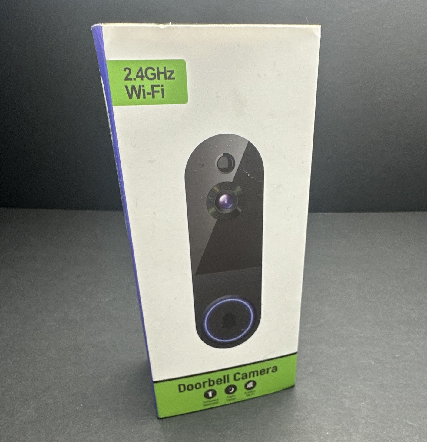 Camtro T52 Wi‑Fi Battery Doorbell Camera Night Vision Motion Black