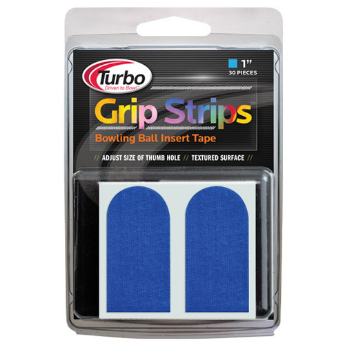 (3) Pack Turbo Grips Bowling 3/4" 30 Pc Grip Strips Tape (Blue) - Free Shipping