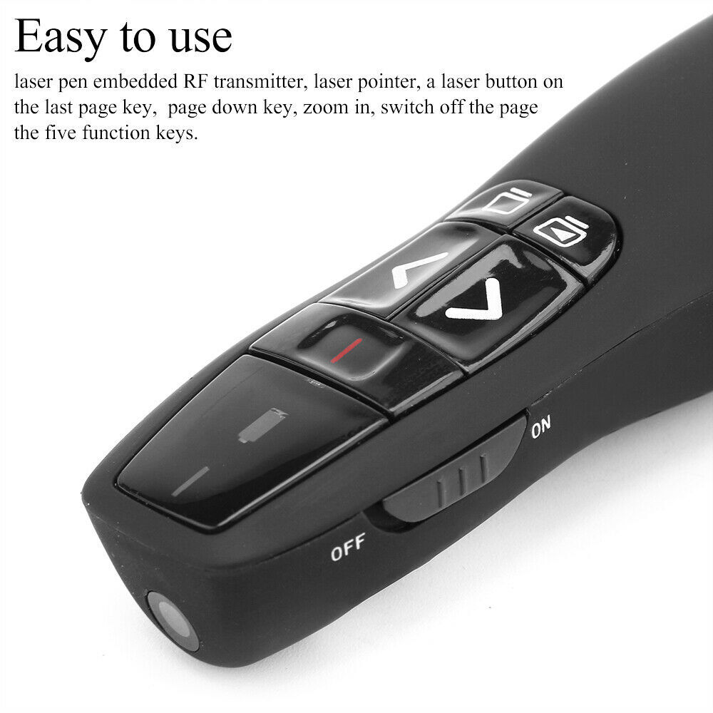 Power point Presentation Remote Wireless USB PPT Presenter Laser Pointer Clicker