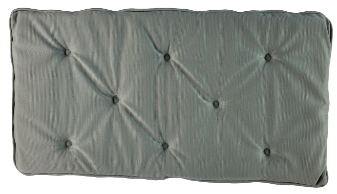 Piano Bench Cushion Mineral Blue - Tufted Bench Pad Padding Soft