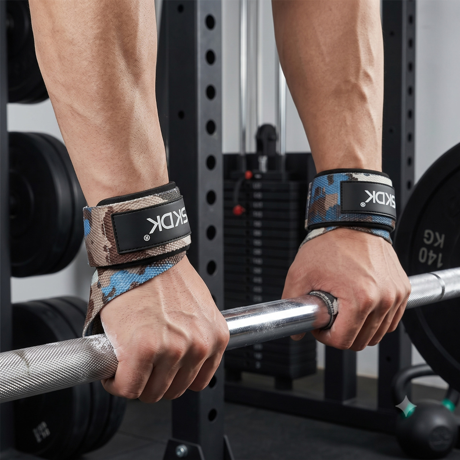 Elastic Wrist Wraps Support Weight Lifting Powerlifting Crossfit Gym 1 Pair 55cm