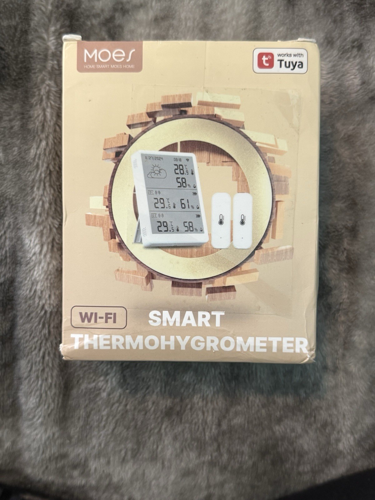 MOES WiFi Smart Temperature & Humidity Sensor Hygrometer Thermometer 2 Sensors
