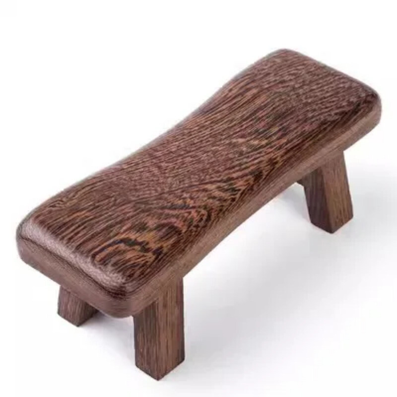 Cervical Pillow Solid Wood Footstool Red Rose Hardwood Multifunctional Bed Stool