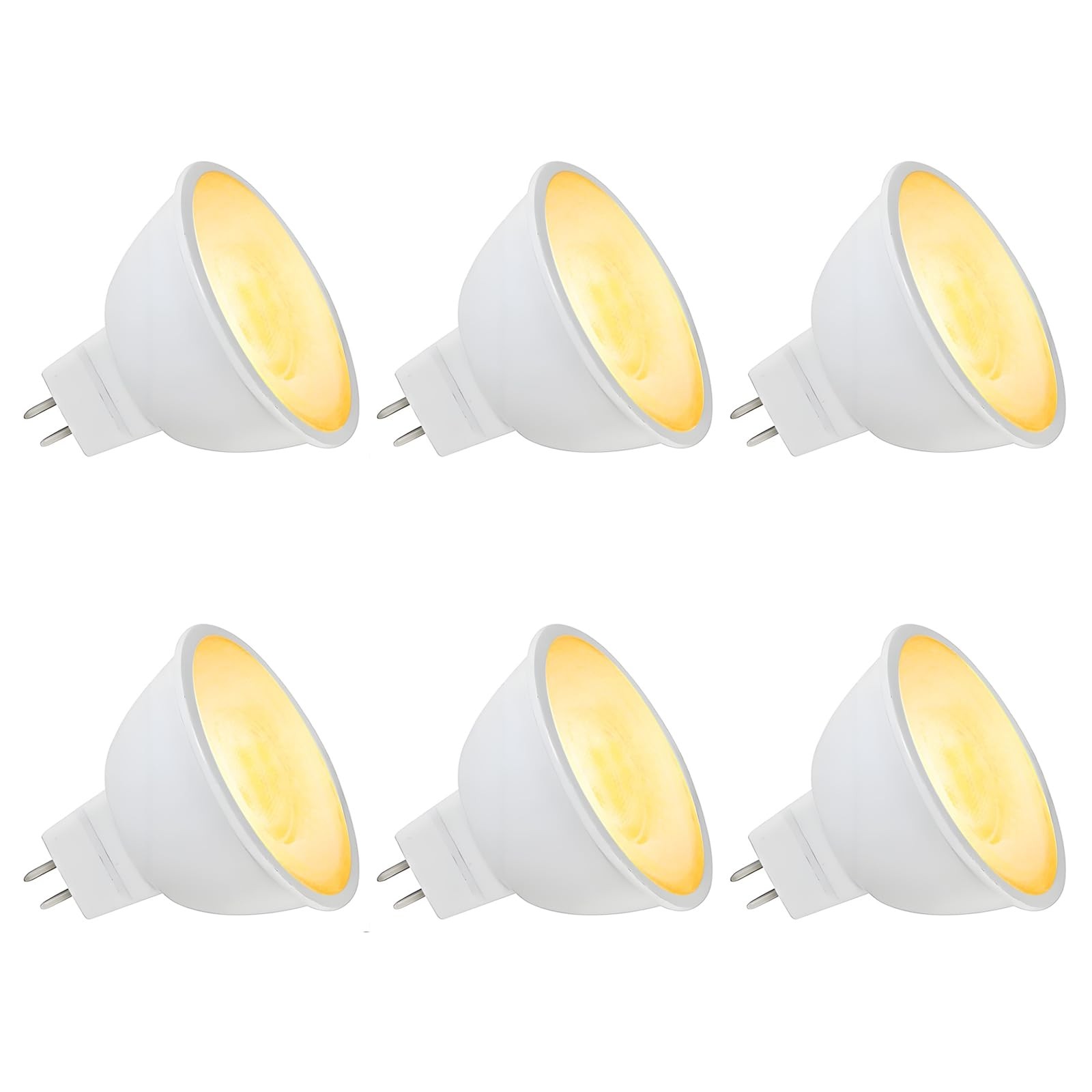 Makergroup MR16 LED Bulb, Outdoor Landscape Light 6 Pack, Warm White
