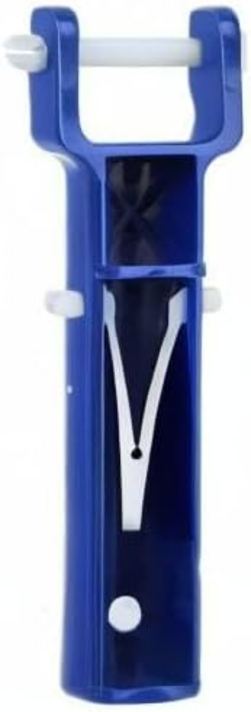 Efficient Pool Vacuum Handle Replacement with V-Clip & Pin - Sturdy Blue Design