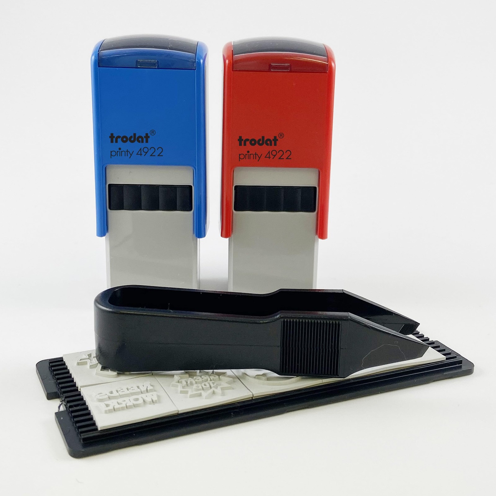 Trodat Printy 10 in 1 Teacher 1.3 inches x inches, Red Ink and Blue