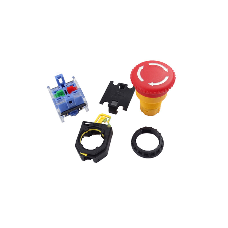 Emergency Stop Station Switch 22mm Push Button Switch 10A 440V 1NO 1NC Latching