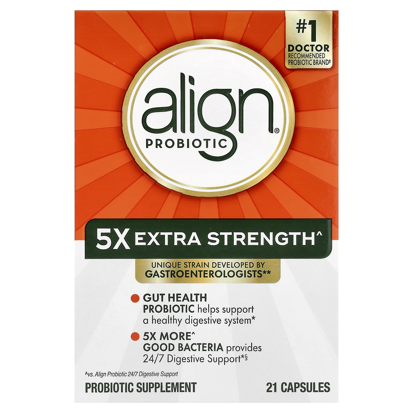 Probiotic, 21 Capsules (50 mg per Capsule)