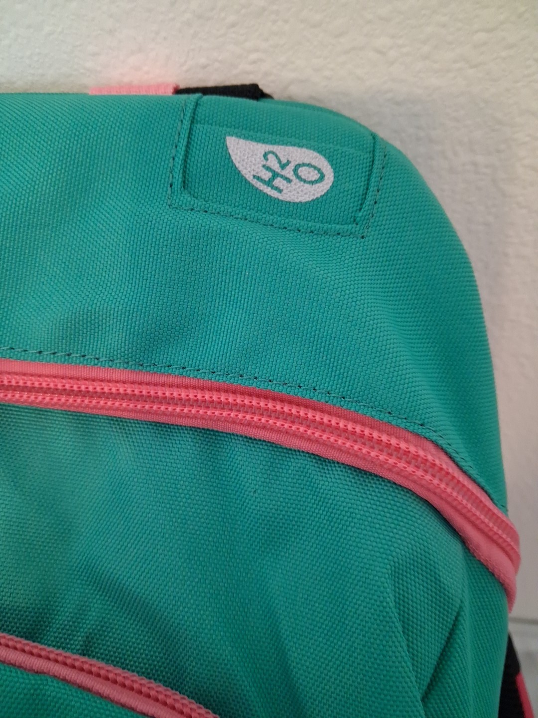 SunDrift Hiking Camping Backpack Pink Teal School Bag Recycled Heavy Duty NEW