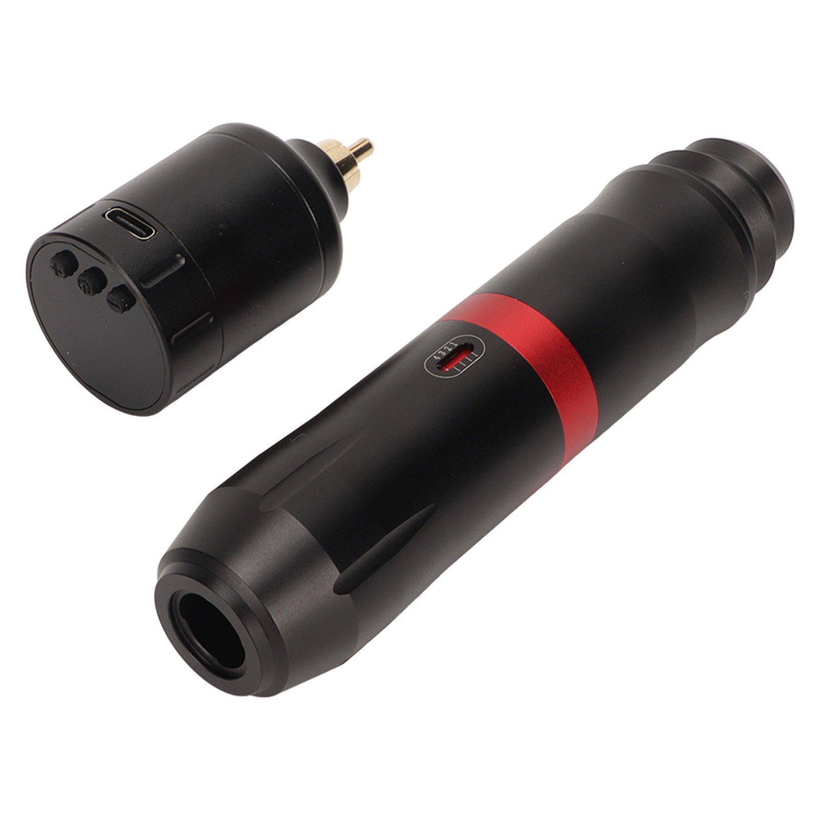 Black Tattoo Pen Machine Kit With 1300mAh Power Supply Clip Cord NY