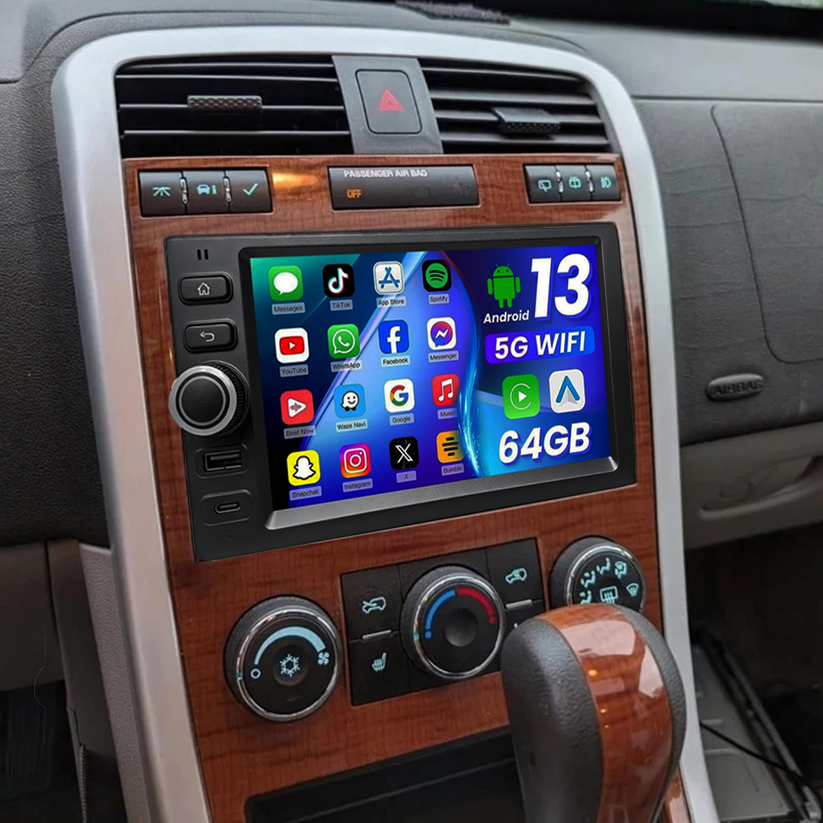 For 2005-2009 Chevrolet Equinox CarPlay Car Radio GPS Stereo Wifi Android 13 64G