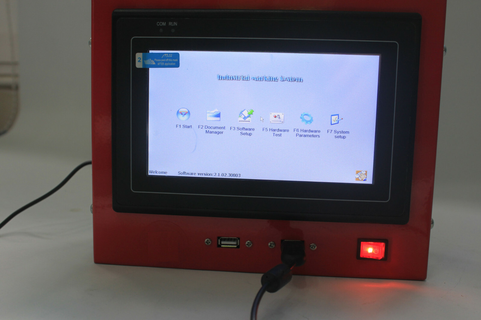 7" Touch Screen Pneumatic Dot Peen Marking Machine Metal Engraving VIN Code