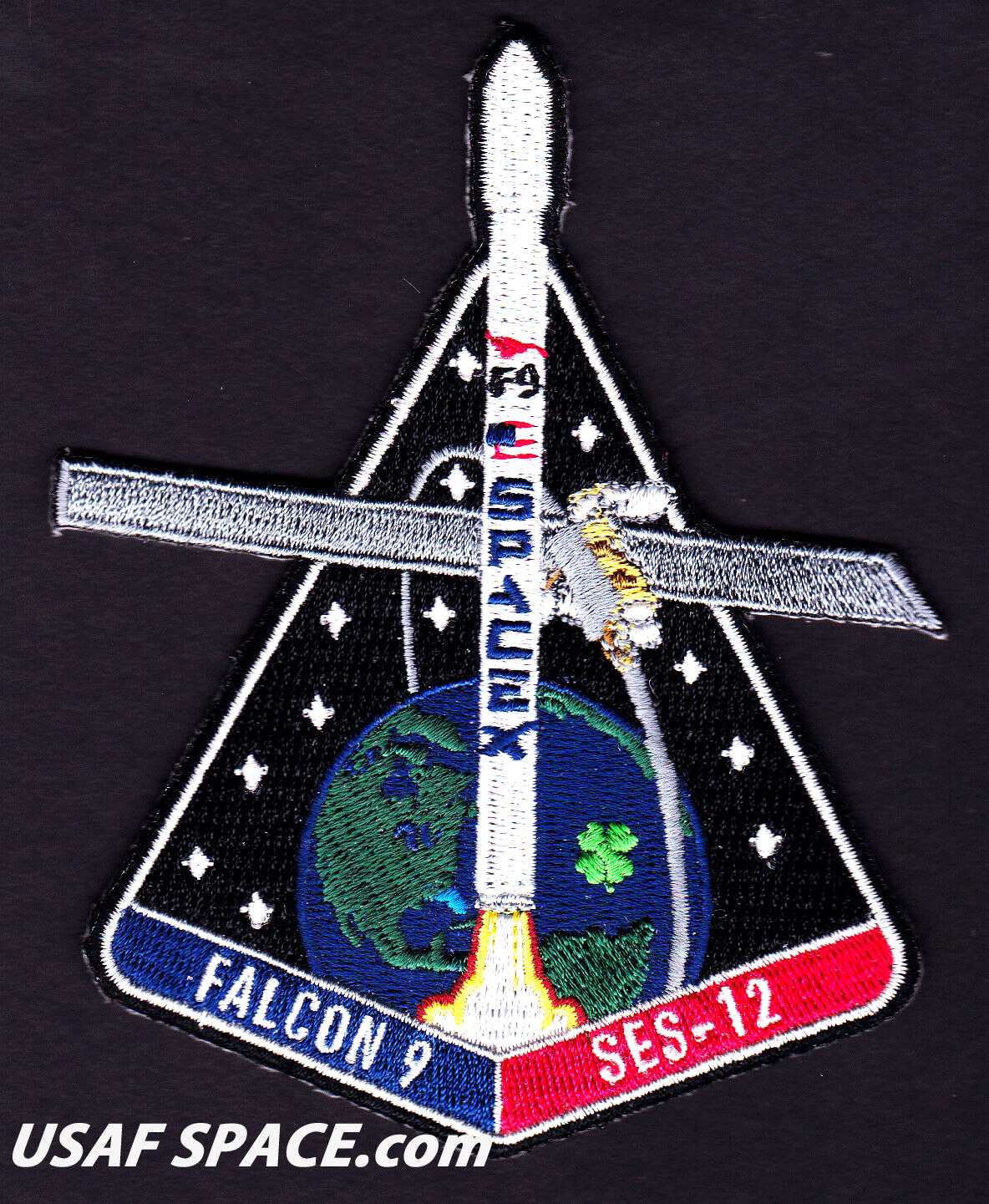 Authentic SES-12 - SPACEX FALCON 9 F-9 CCAFS Launch SATELLITE Mission PATCH