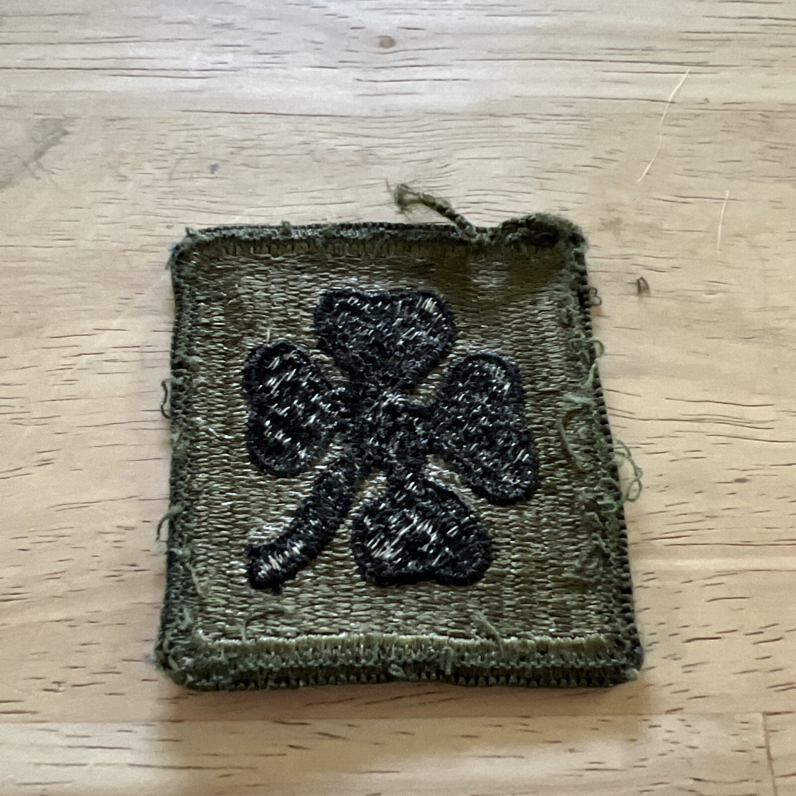 US 4th Army combat subdued shoulder patch