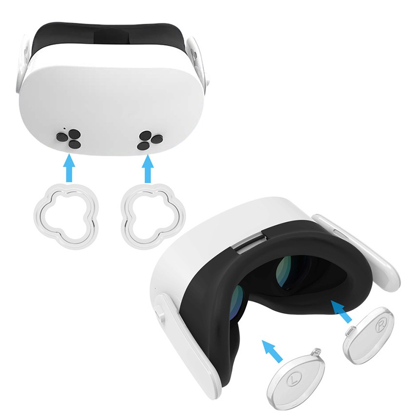For Meta Quest 3S VR Glasses Helmet Lens Protector Cover Anti-scratch Lens Cap