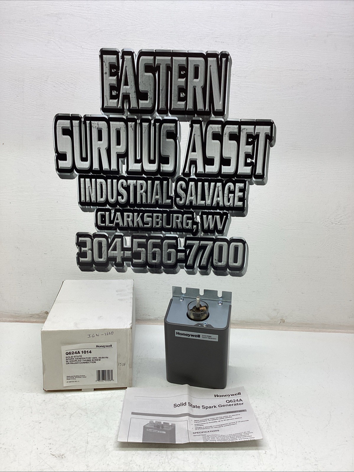 Honeywell Solid State Spark Generator Q624A NIB
