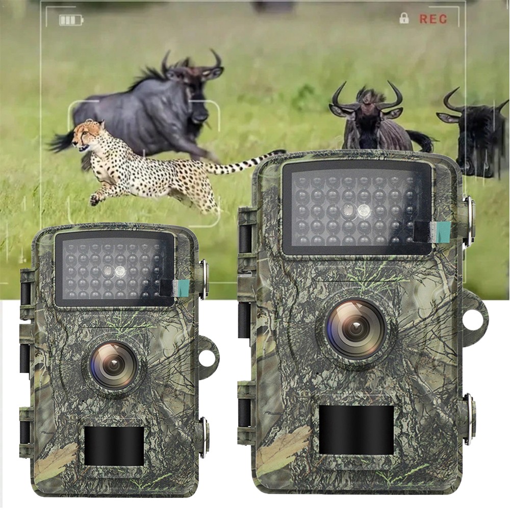 2PK Wildlife Hunting Trail Camera 1440P Night Vision Motion Sensor Waterproof