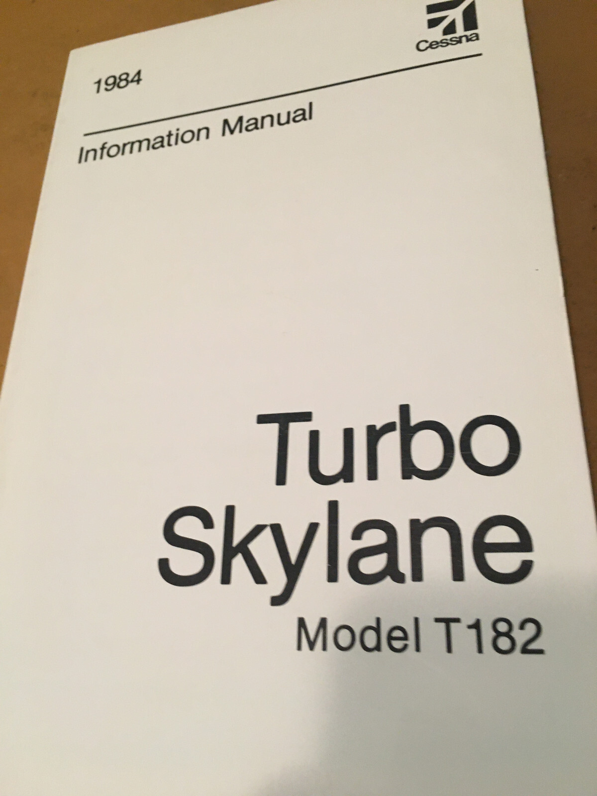 1984 Cessna T182 Turbo Skylane Pilot's Information Manual
