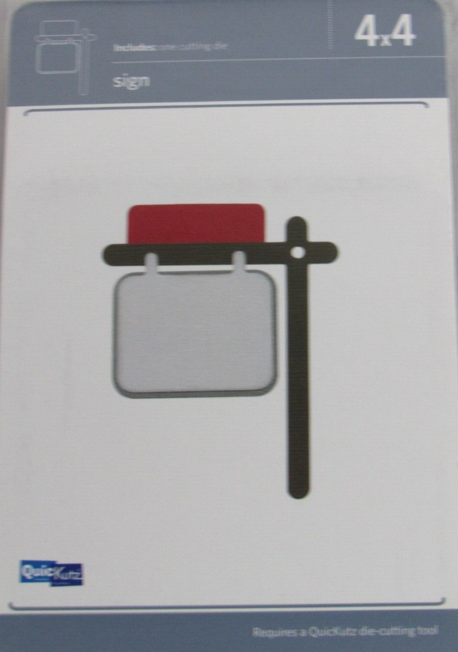 QuicKutz Sign 4x4, 1 Cutting Die Set REV-0218-S