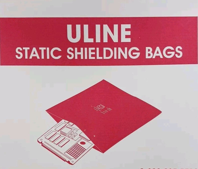 Uline 14" X 16" S-5885 Static Shielding Bags , 100 Count