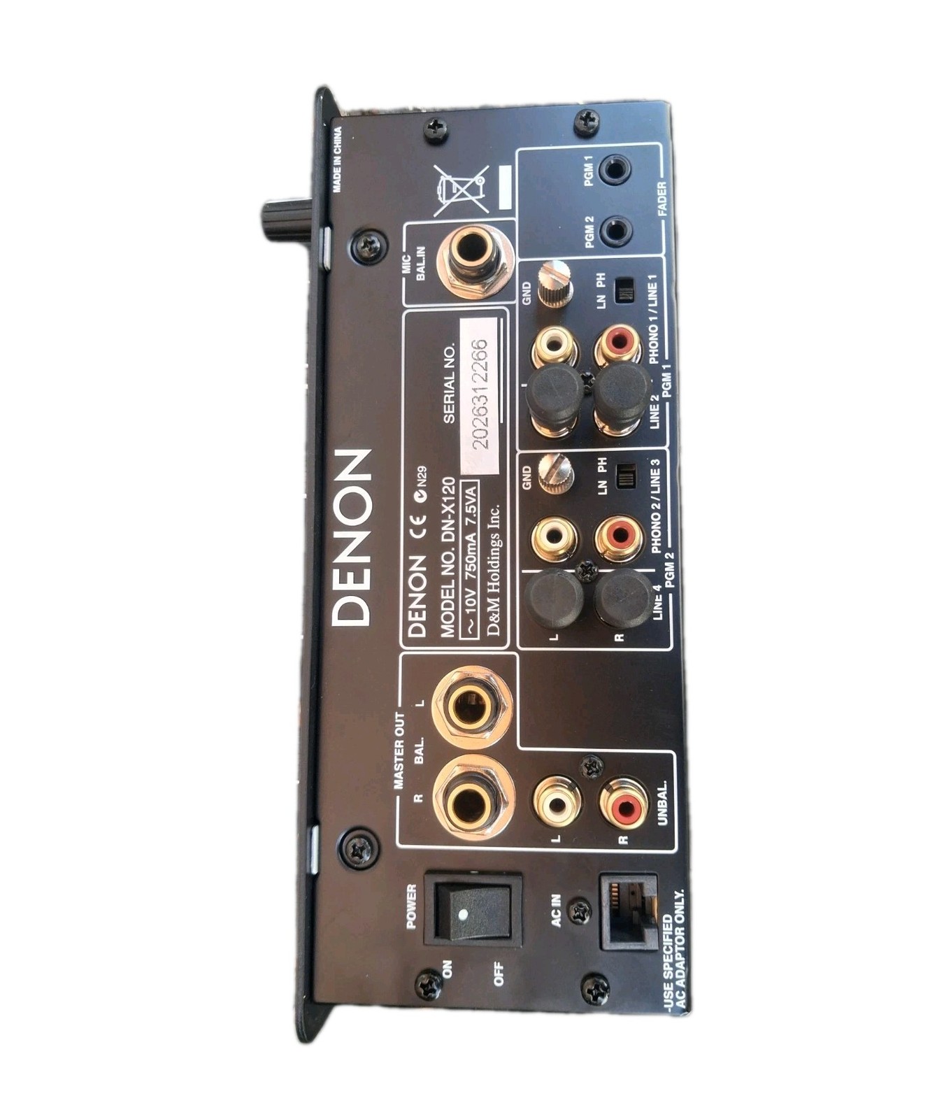 Denon DN-X120 2 Channel Professional Compact DJ Mixer