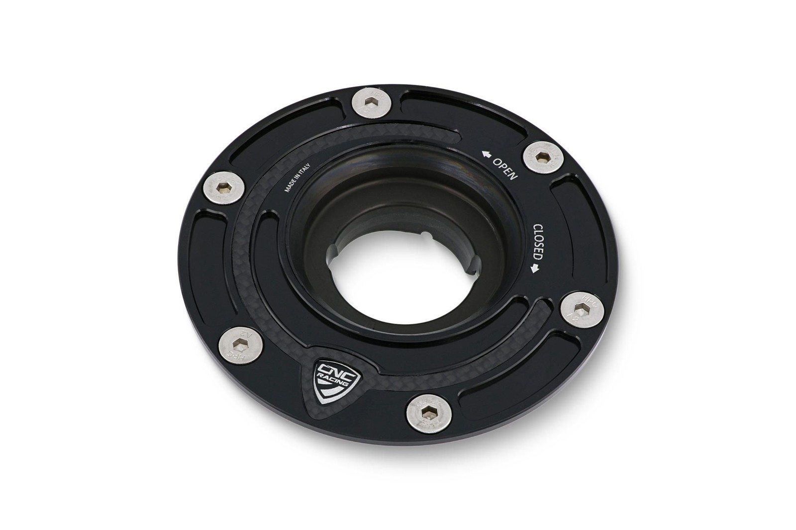 FUEL TANK CAP FLANGE CARBON CNC RACING FOR MV AGUSTA BRUTALE 675 2012-15