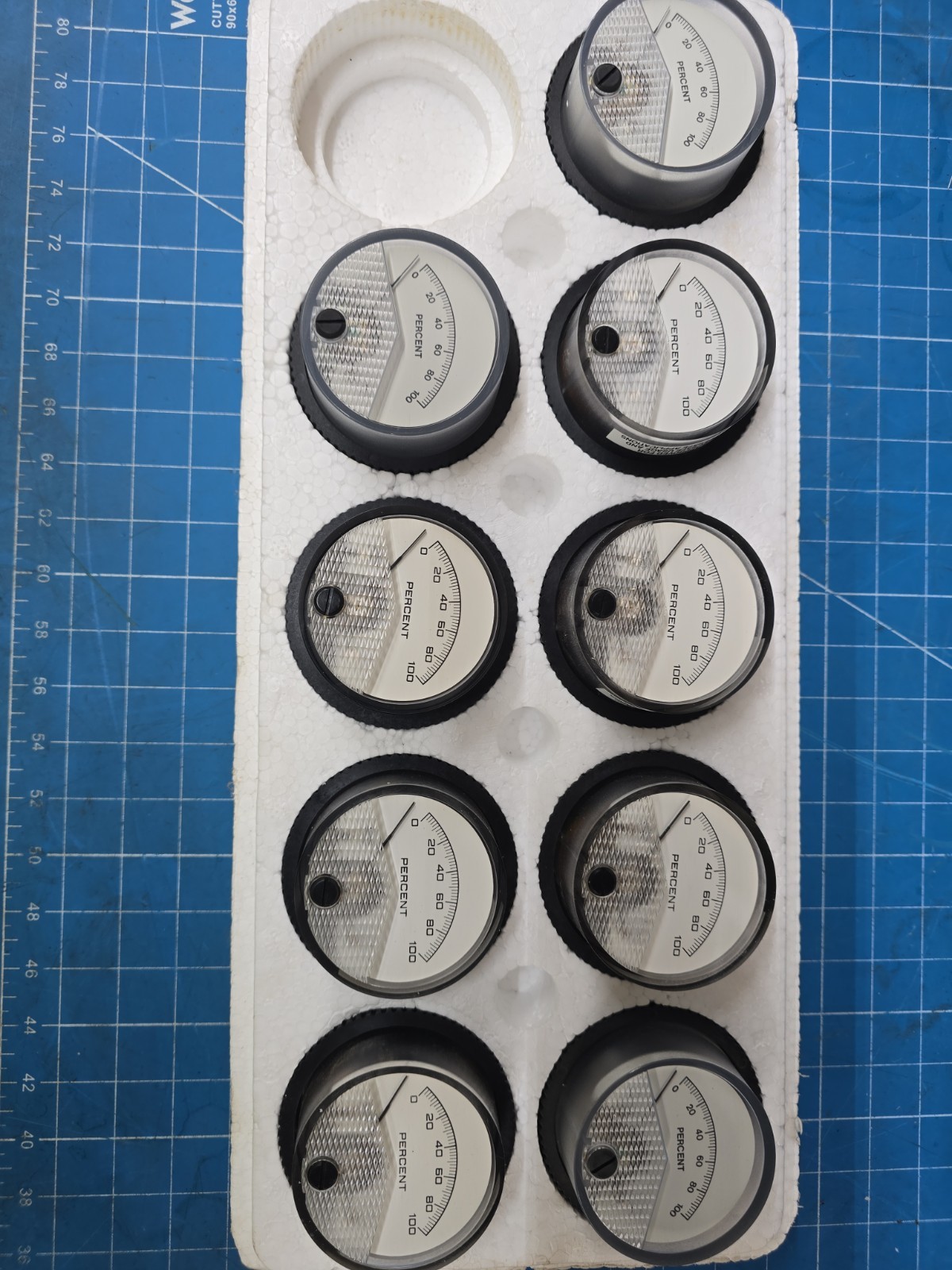 Rosemount 01151-0687-0004 Transmitter Panel Gauge Range( LOT OF 9)