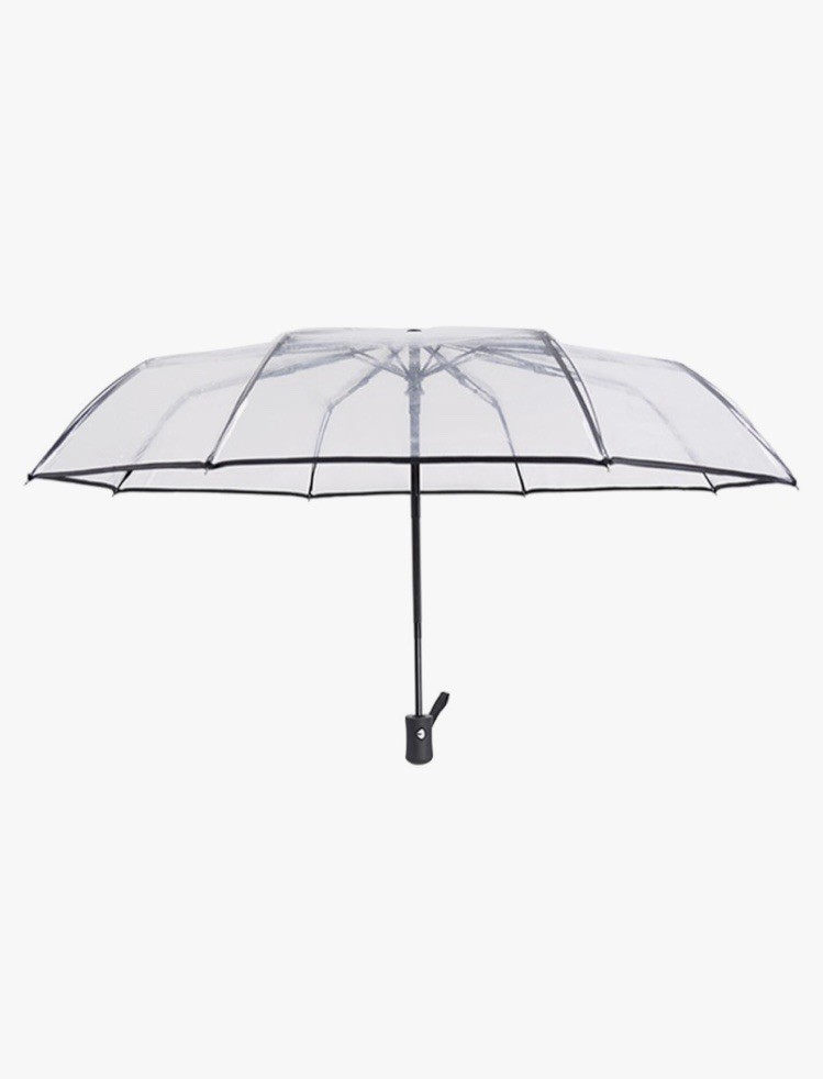 Full Automatic Folding Transparent Travel Umbrella