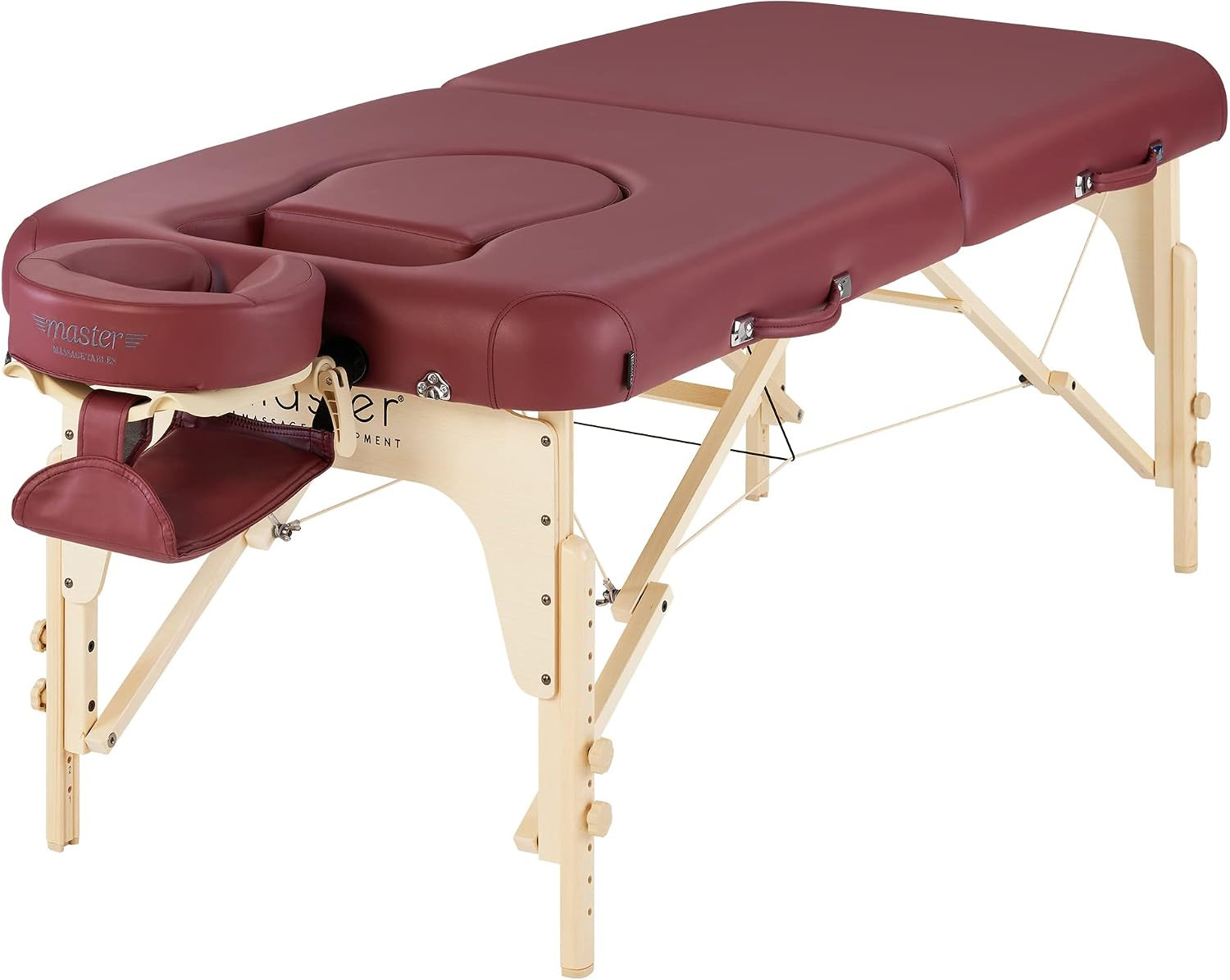 Portable Pregnancy Massage Table - 30" Multi-Functional Spa Bed - Burgundy