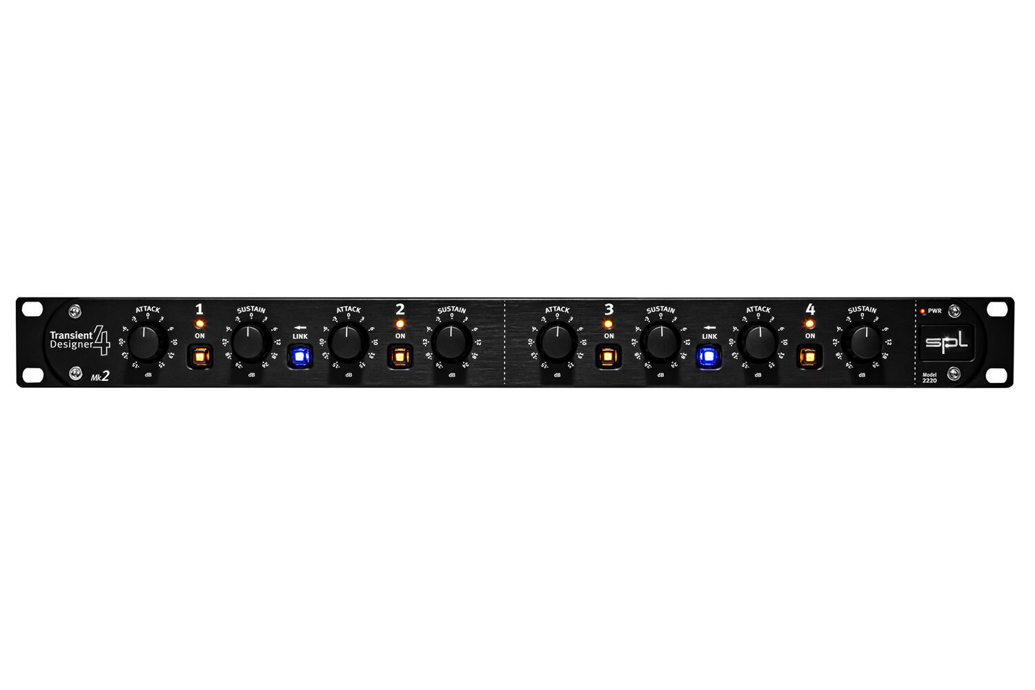 SPL Transient Designer 4 Mk2 4-Channel Dynamic Effect Processor 19" Rack-Mount
