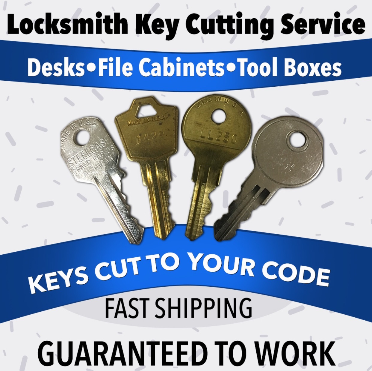 Replacement Keys Service, Filing Cabinets Keys, Locker Keys