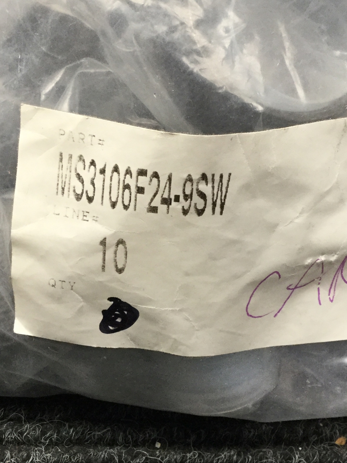 New ITT MS3106F24-9SW Connector