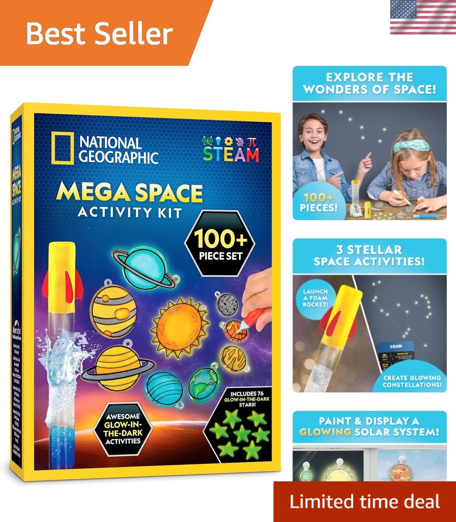 National Geographic Kids Space Science Kit - 100+ Activities for Young Explorers