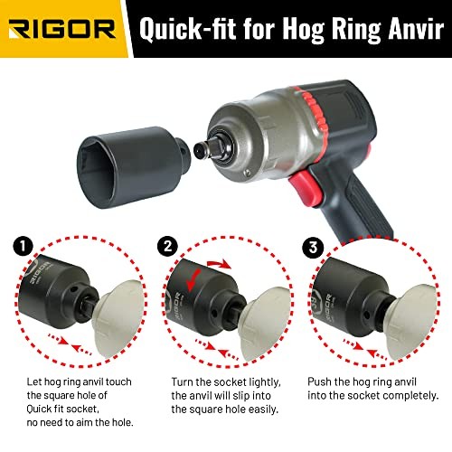 11002 Axle Nut Impact Socket, 1/2-Inch Drive, 6-Point CR-MO 30mm