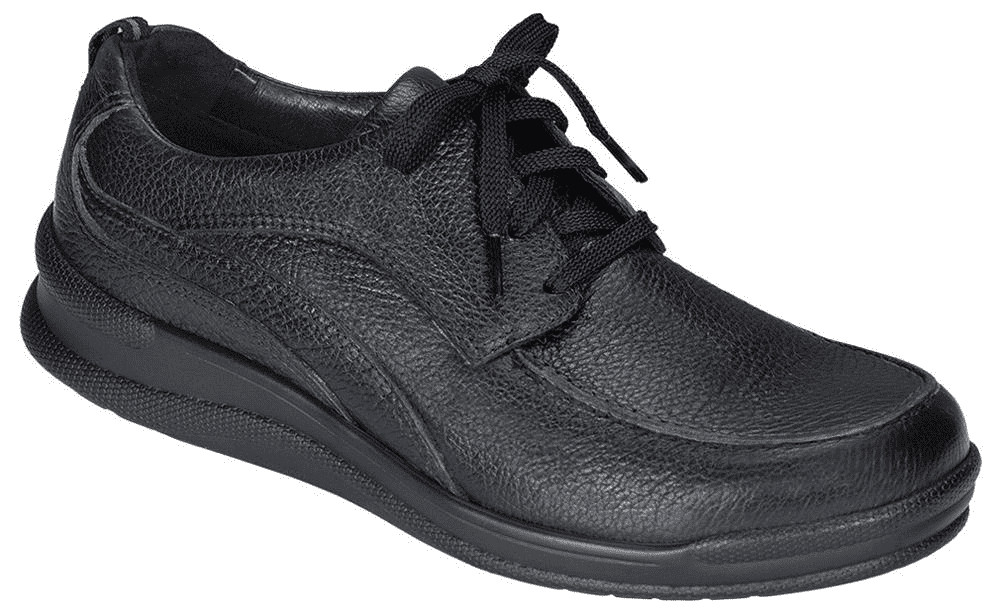 SAS Men's Move On Black Tumbled Leather Comfort Walking Shoe