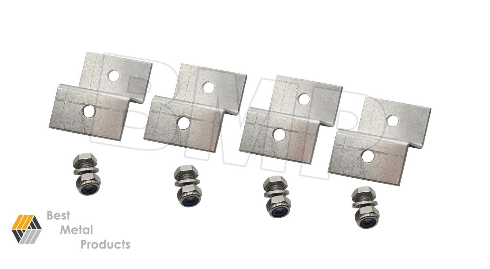 (8) Solar Panel Z-Bracket Mount Mounting Set RV Boat Flat Roof Wall Aluminum