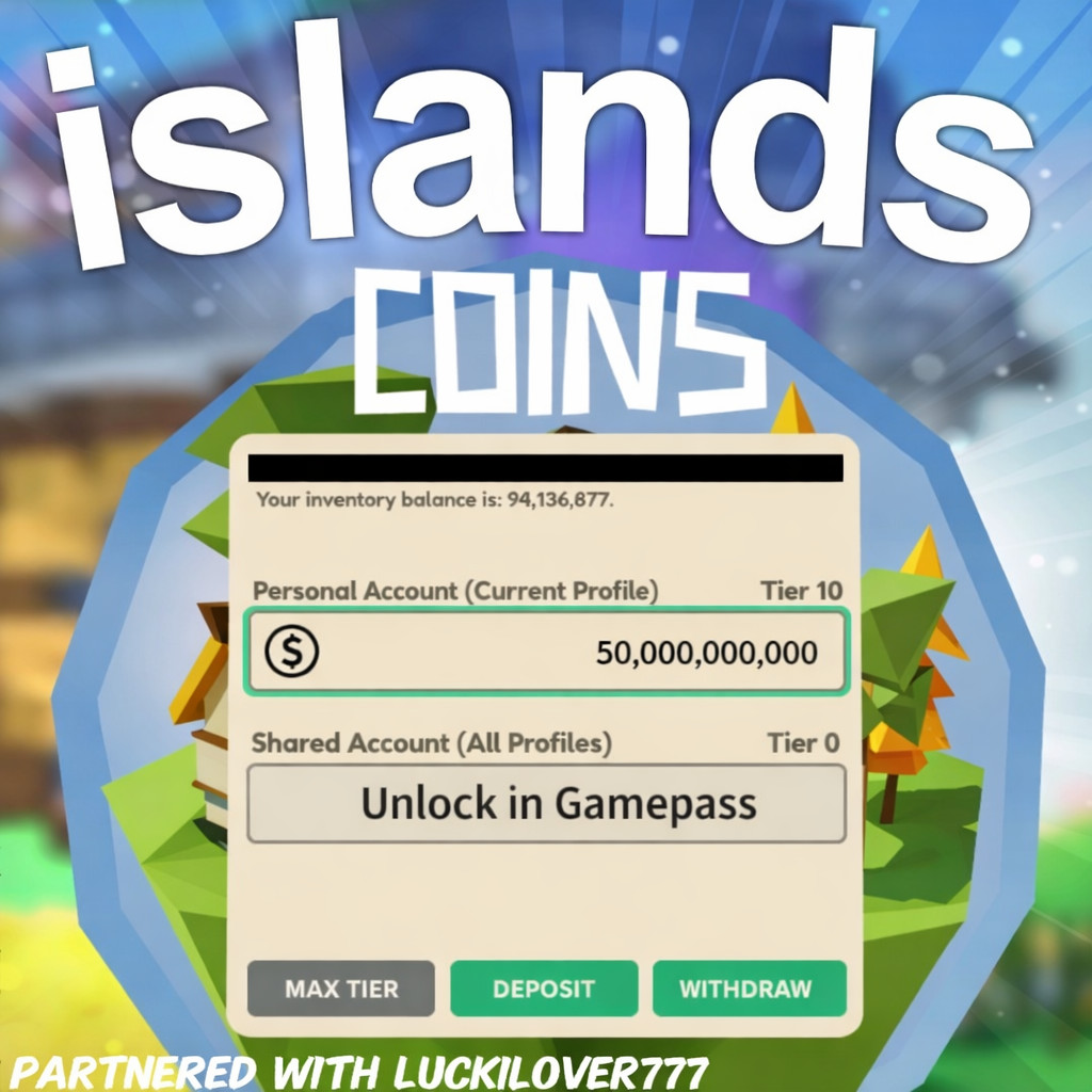 Roblox Islands - 50 Billion Coins, Cheapest On Market! Instant Delivery!  *SALE*