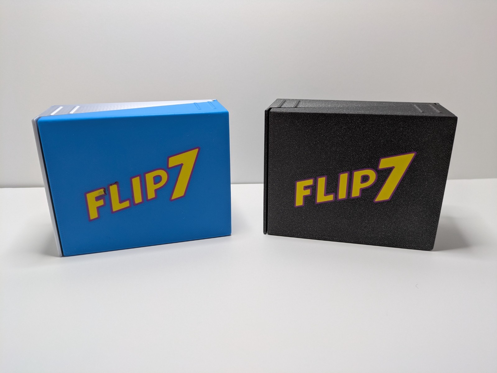 Flip 7 Card Organizer Storage Box 3D Printed Case W/Sliding Lid